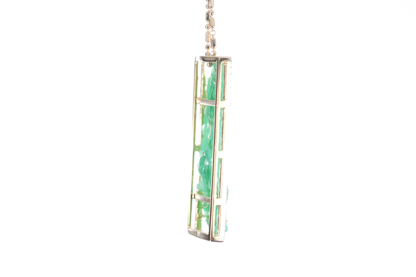 Jadeite Bamboo Pendant