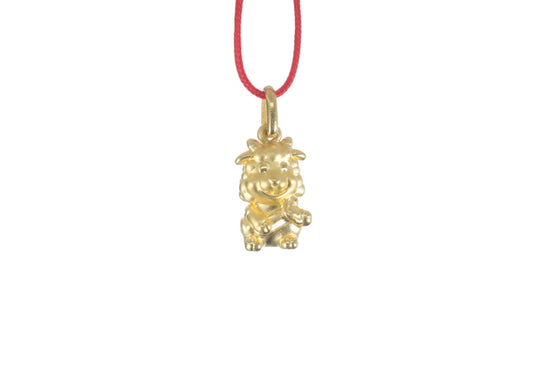 24K 3D Ram Pendant