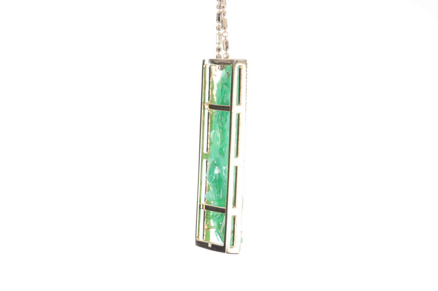 Jadeite Bamboo Pendant