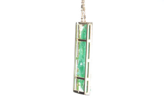 Jadeite Bamboo Pendant