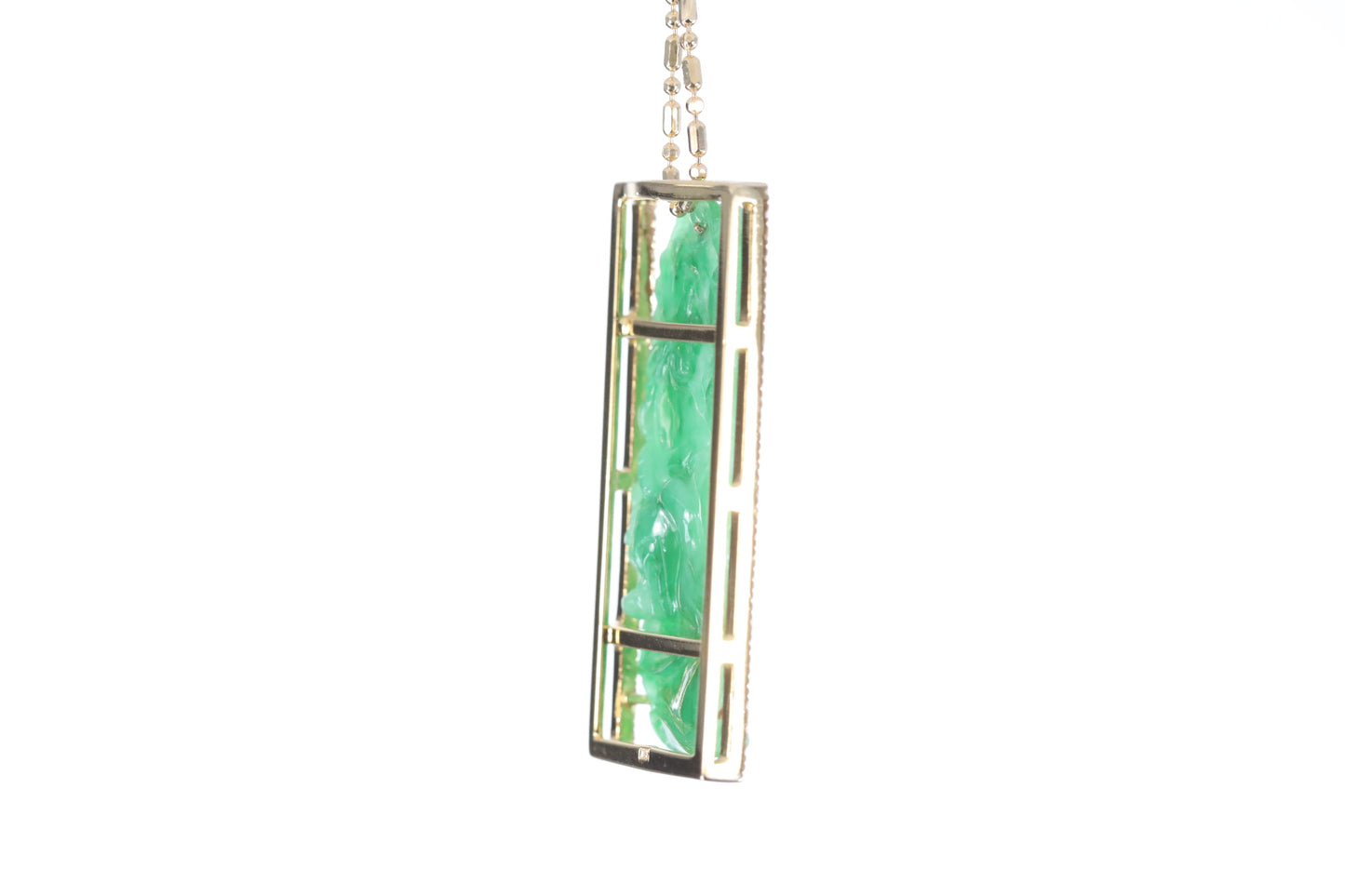 Jadeite Bamboo Pendant