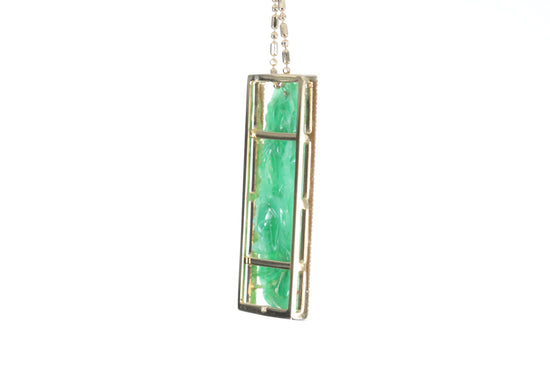 Jadeite Bamboo Pendant