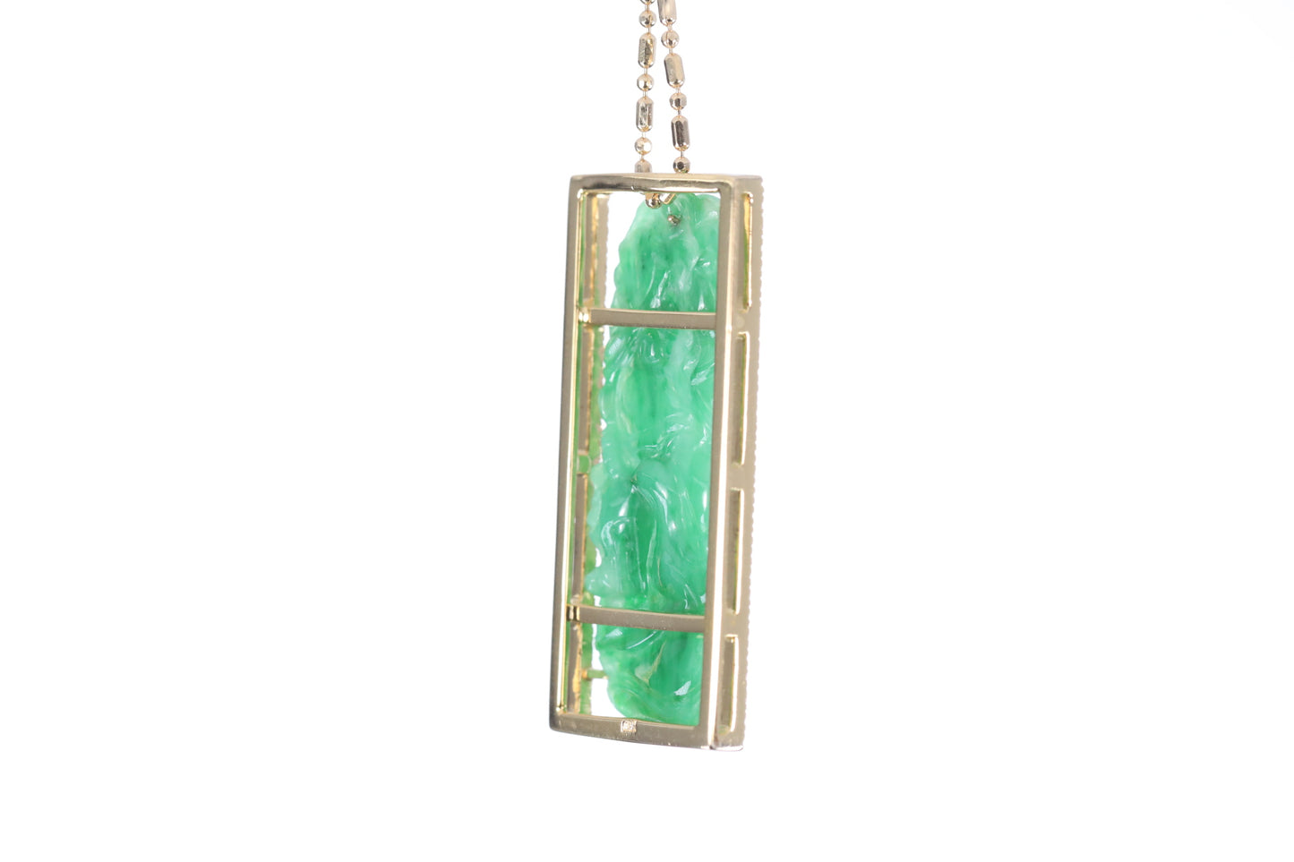 Jadeite Bamboo Pendant