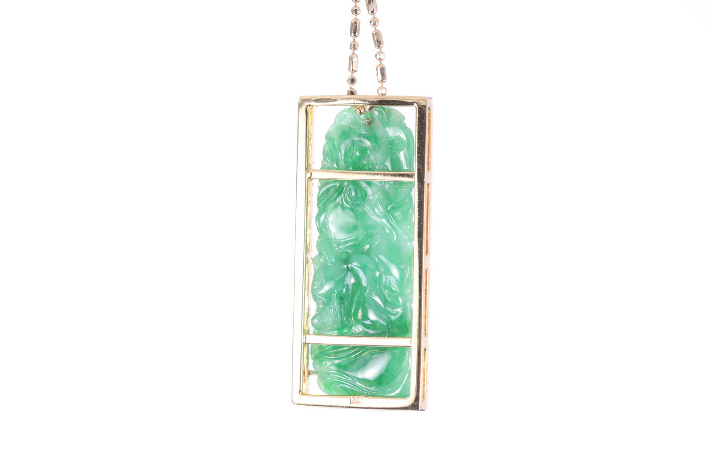 Jadeite Bamboo Pendant