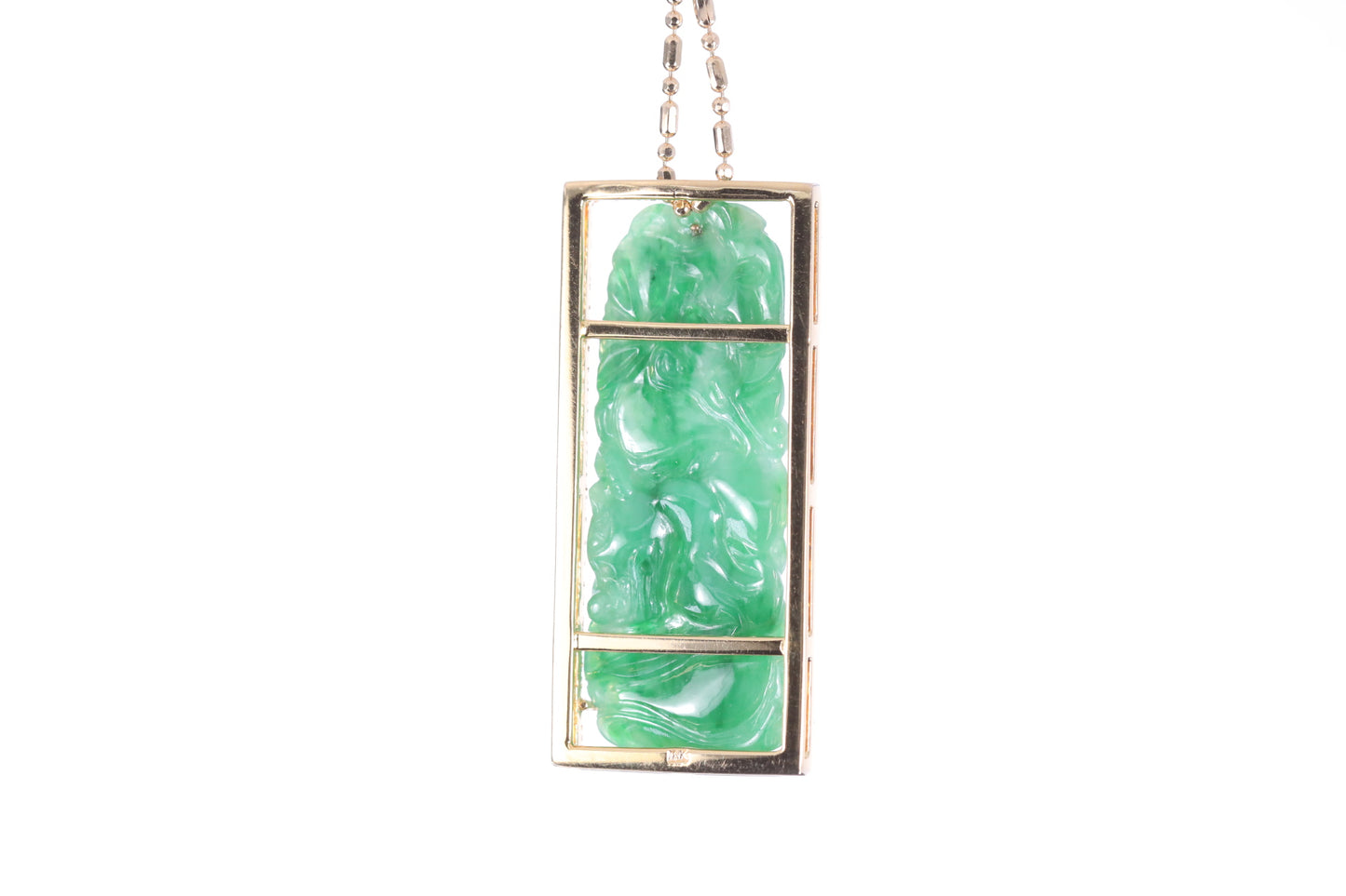 Jadeite Bamboo Pendant