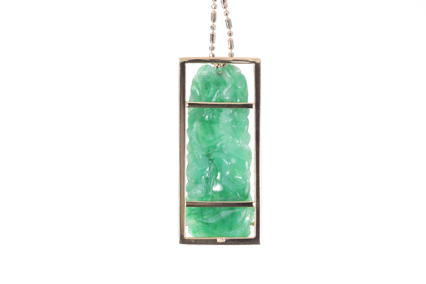 Jadeite Bamboo Pendant