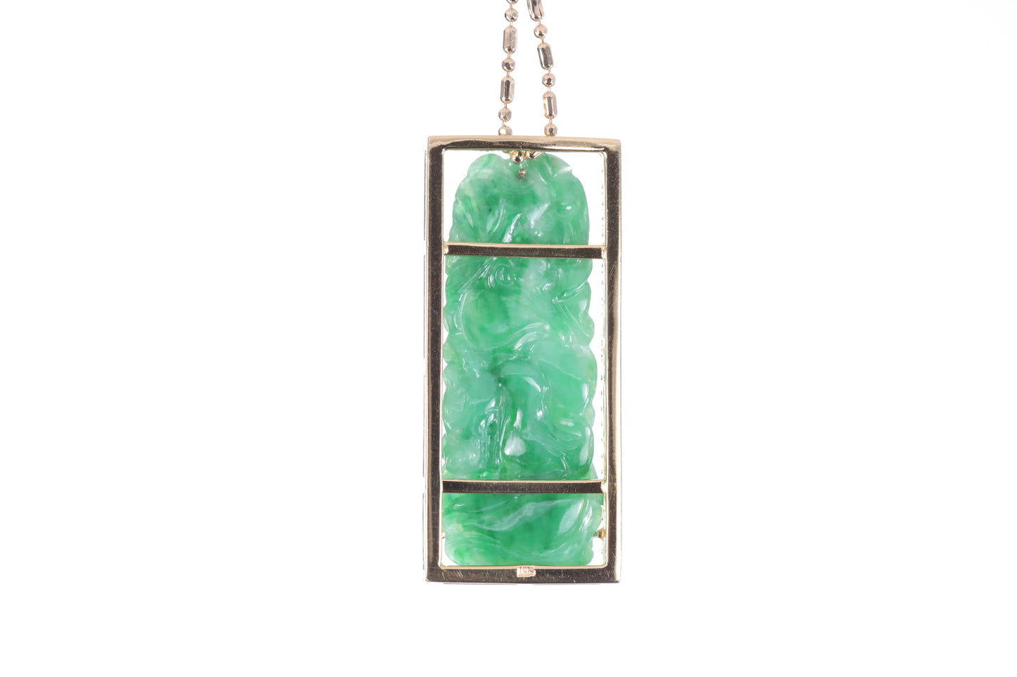 Jadeite Bamboo Pendant