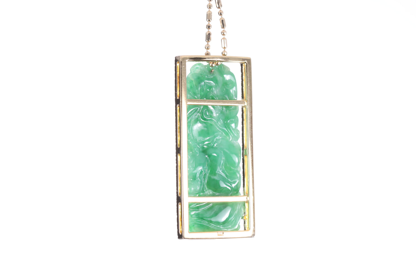 Jadeite Bamboo Pendant