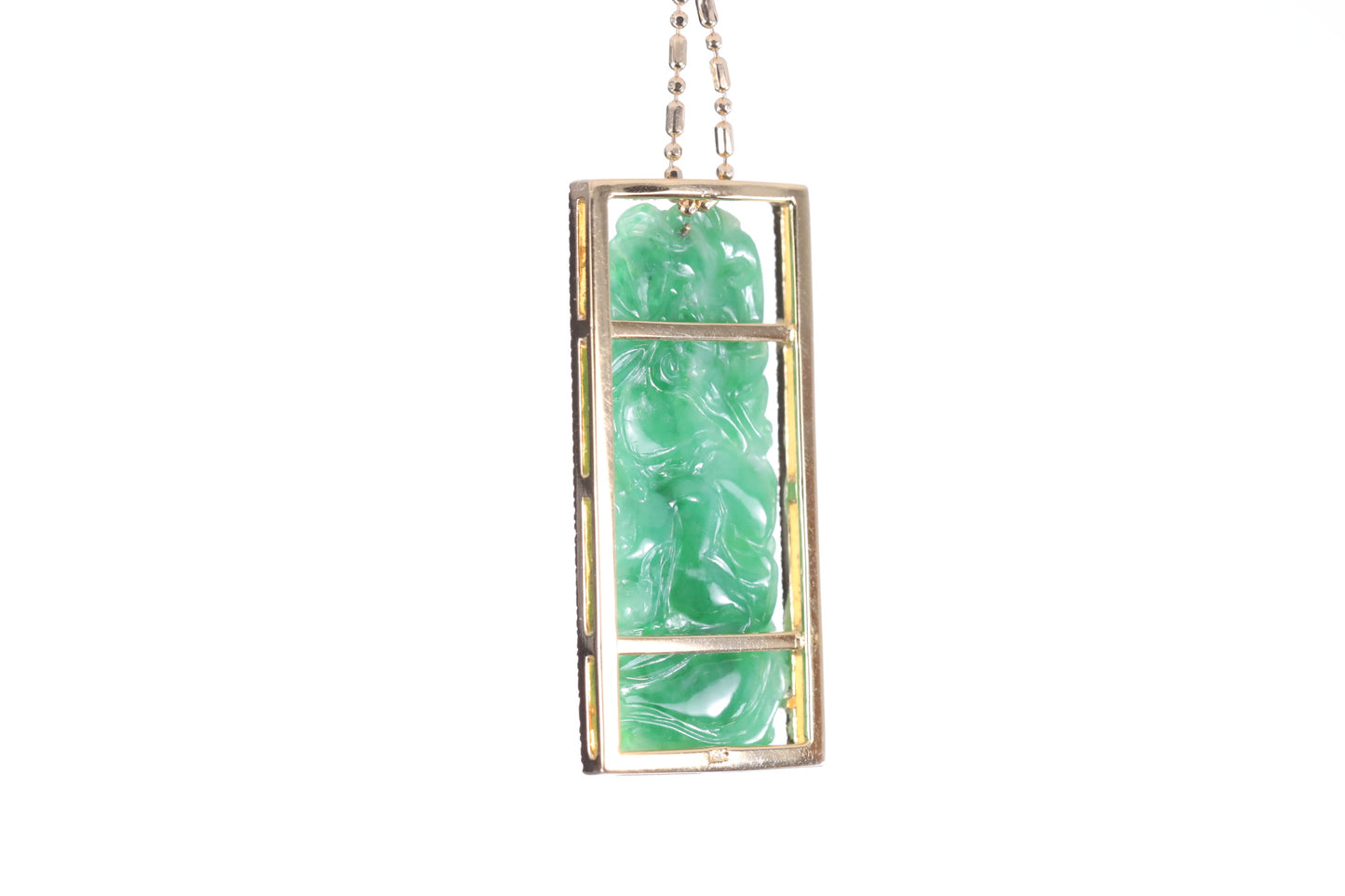 Jadeite Bamboo Pendant