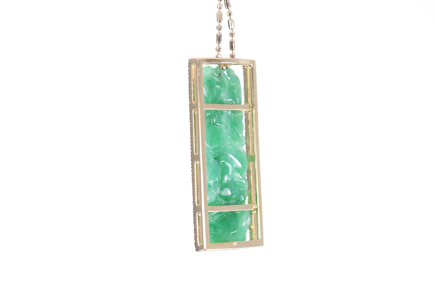 Jadeite Bamboo Pendant