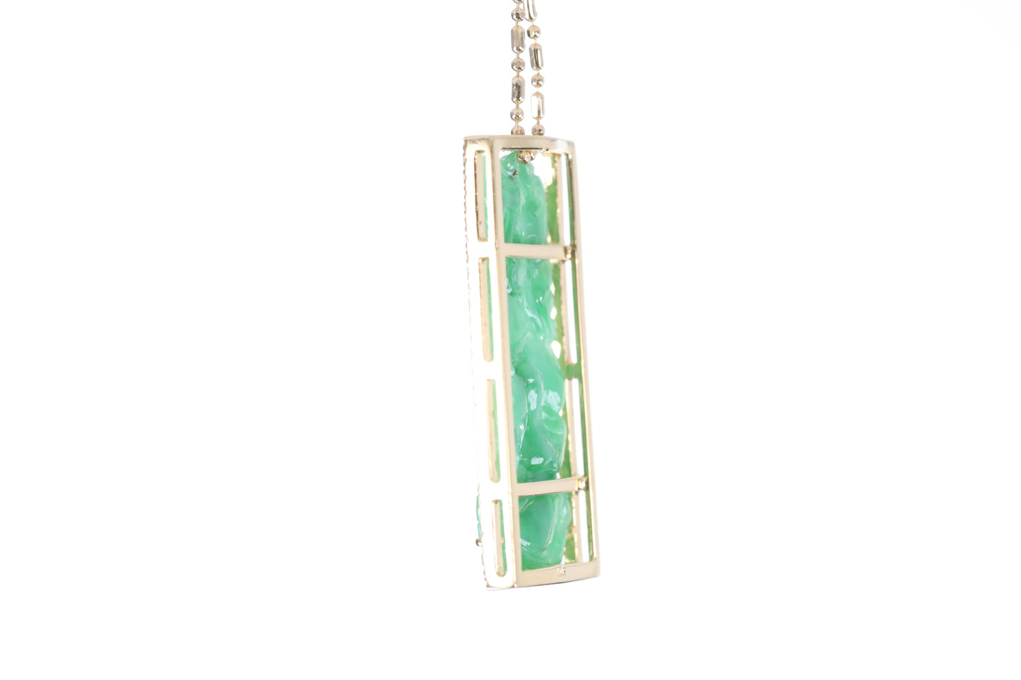 Jadeite Bamboo Pendant