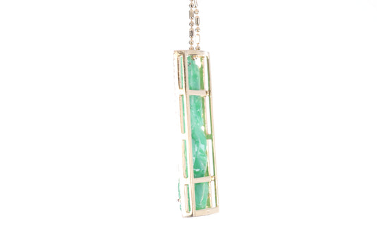 Jadeite Bamboo Pendant