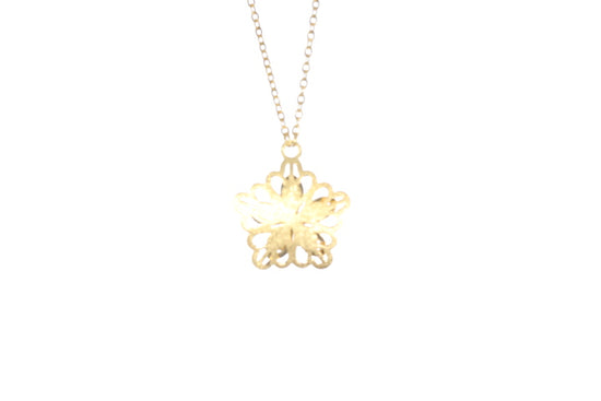 Load image into Gallery viewer, 24K Gold Flower Pendant

