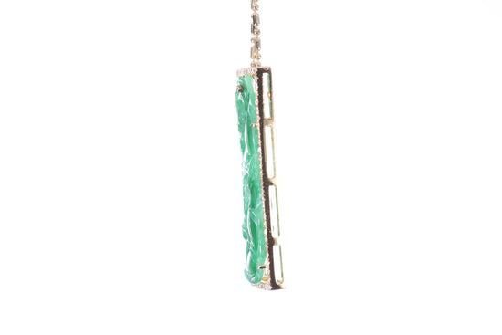 Jadeite Bamboo Pendant