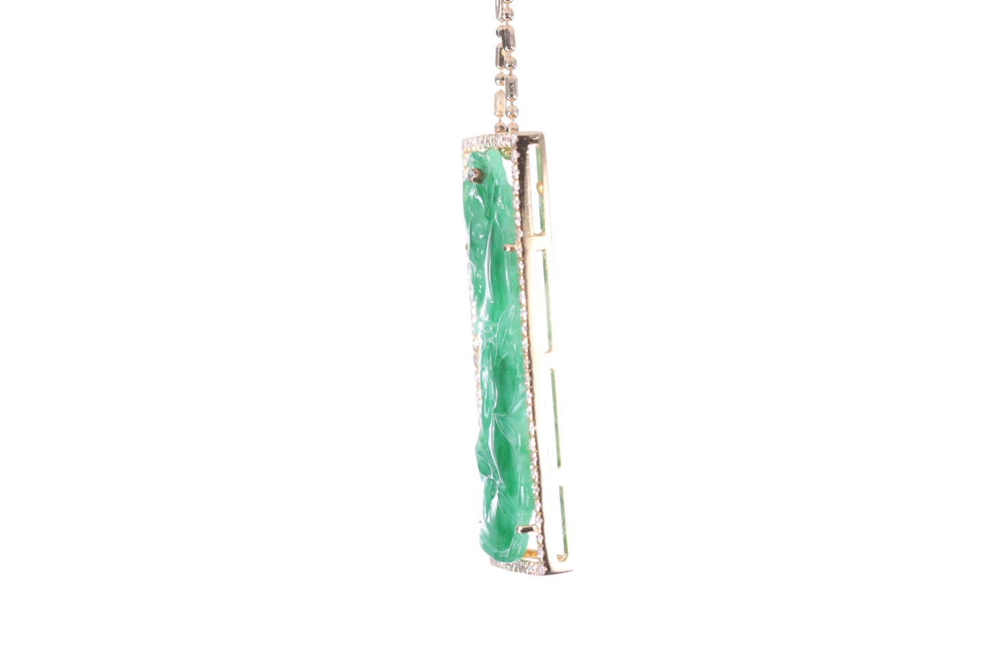 Jadeite Bamboo Pendant