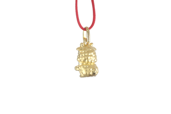 24K 3D Ram Pendant