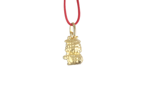 24K 3D Ram Pendant