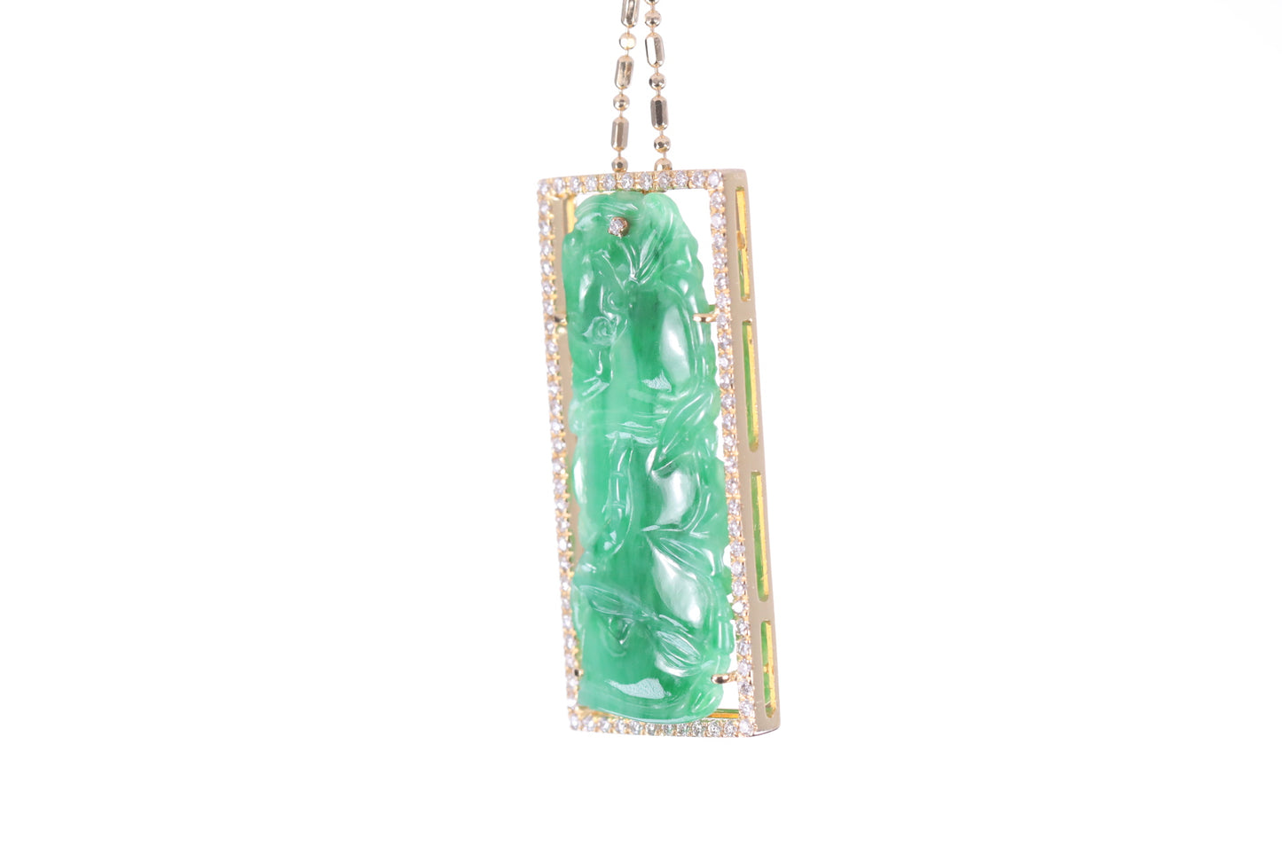 Jadeite Bamboo Pendant