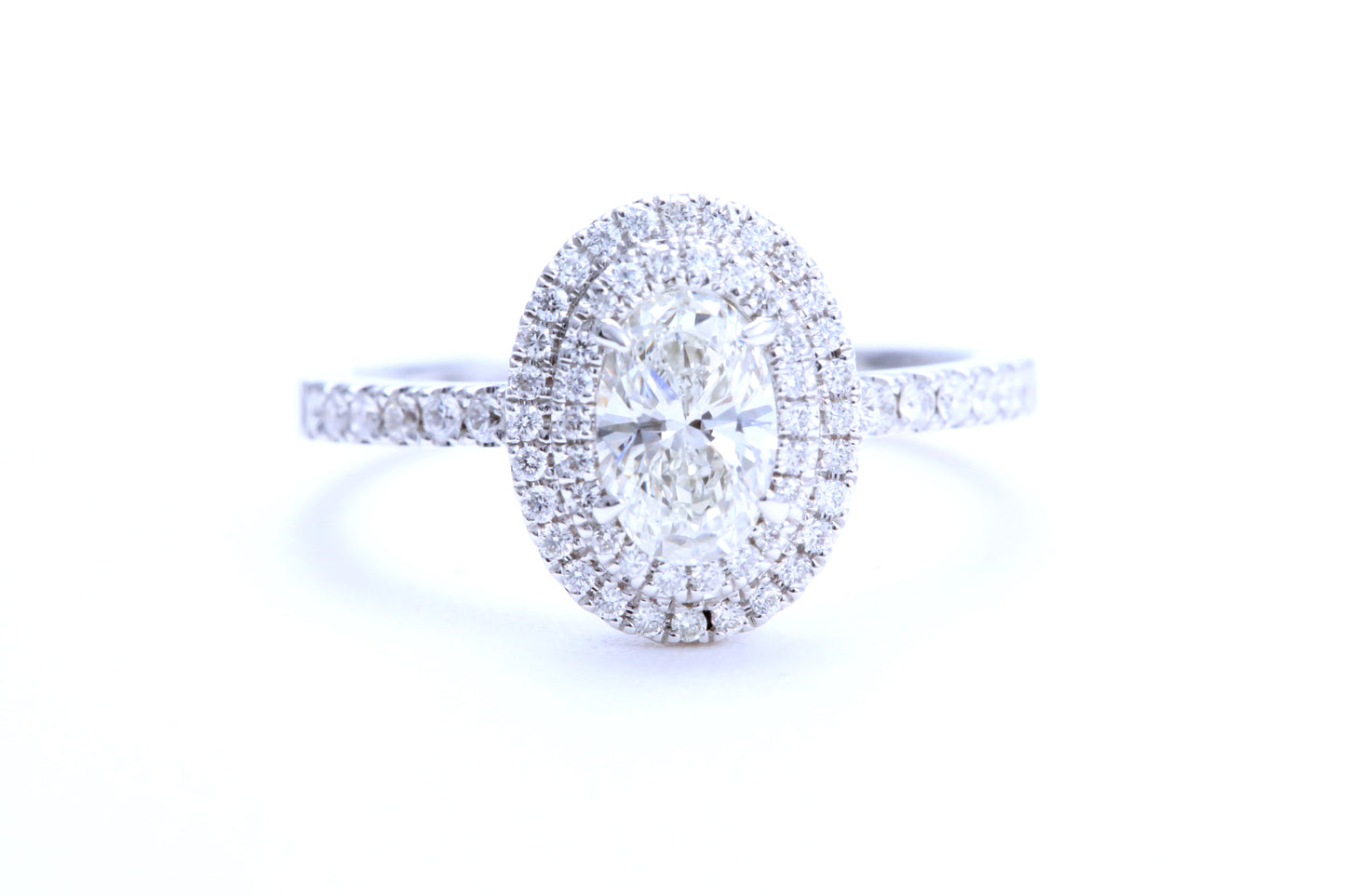 3/4 Carat Oval Shaped Engagement Ring