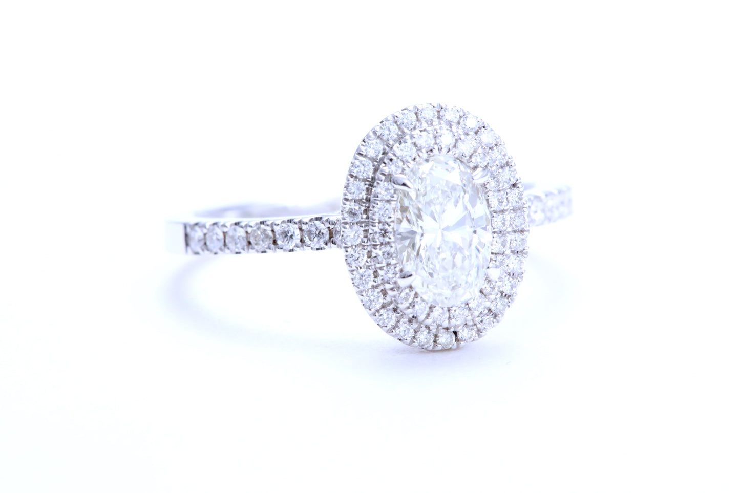 3/4 Carat Oval Shaped Engagement Ring