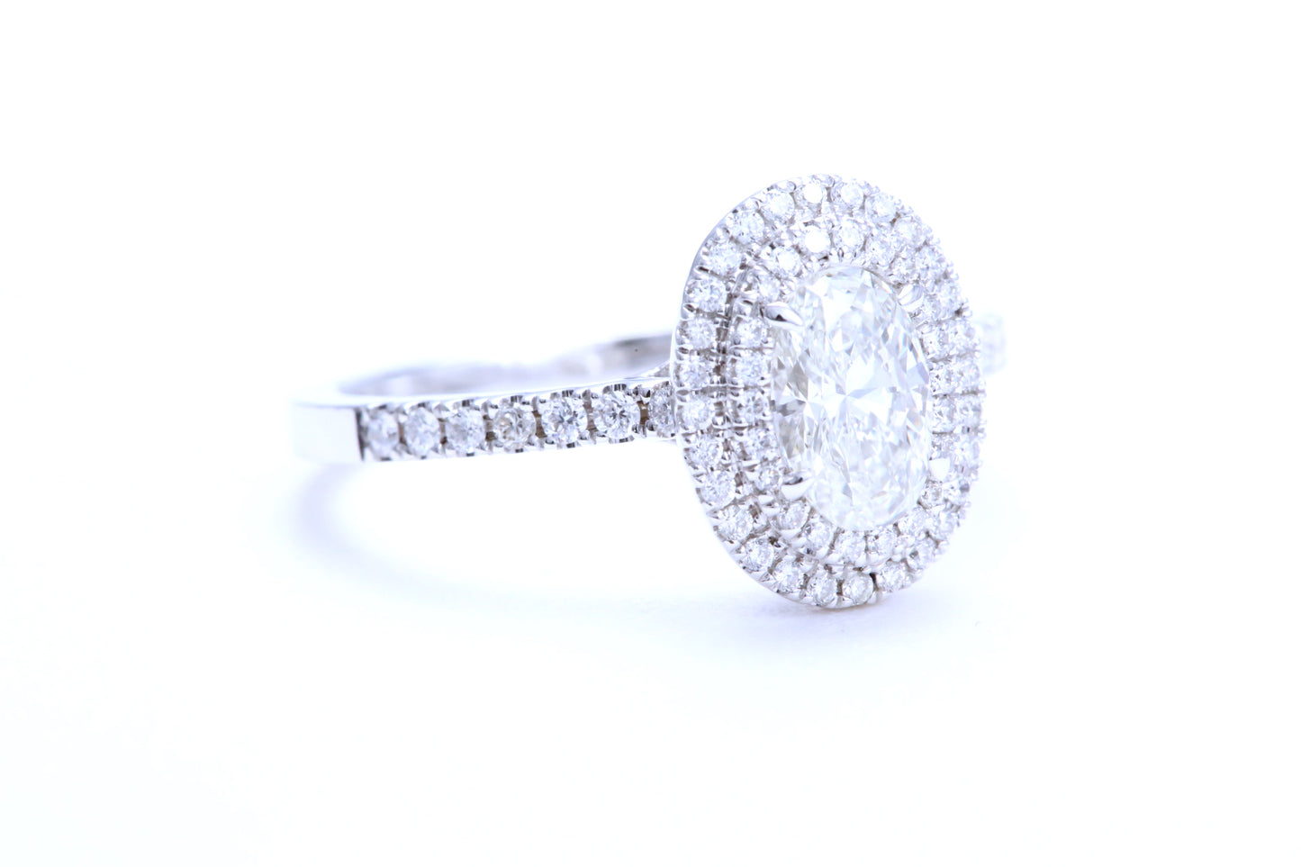 3/4 Carat Oval Shaped Engagement Ring