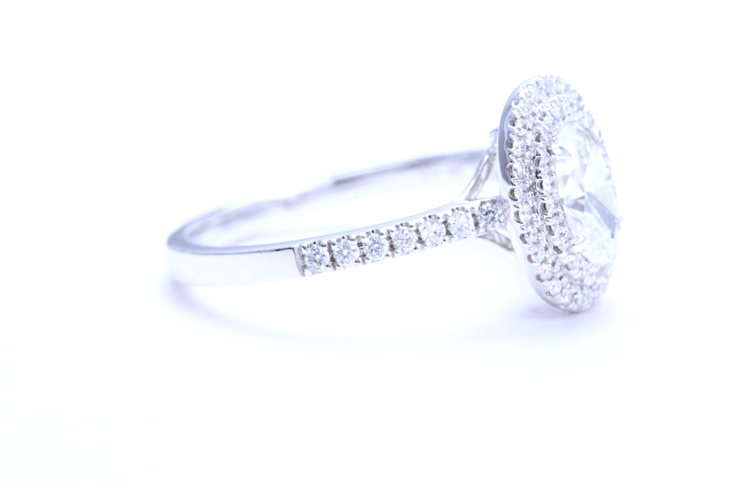 3/4 Carat Oval Shaped Engagement Ring