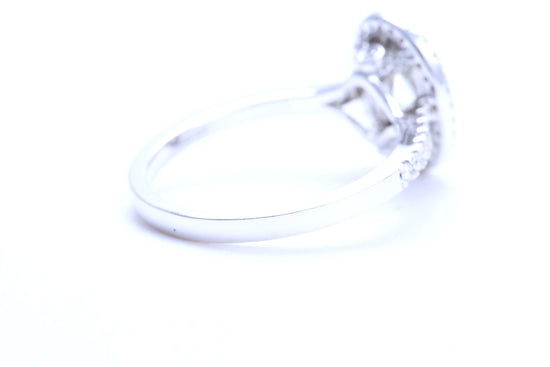 將圖像加載到圖庫查看器中， 3/4 克拉橢圓形訂婚戒指
