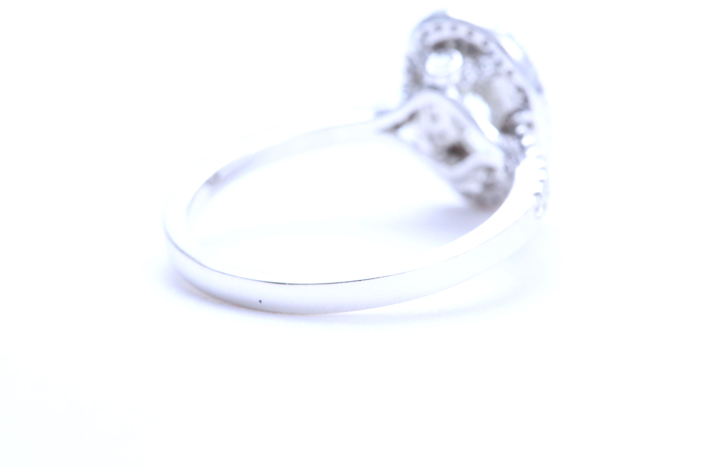 將圖像加載到圖庫查看器中， 3/4 克拉橢圓形訂婚戒指
