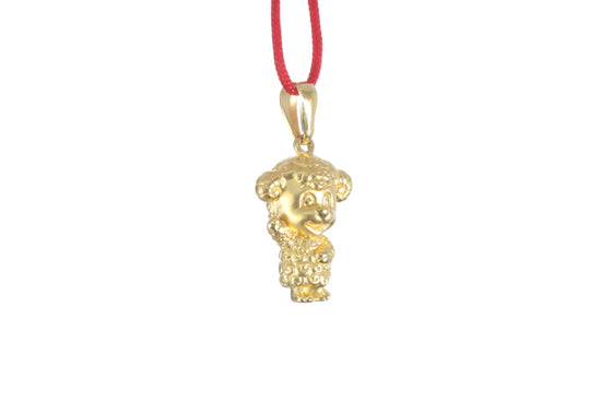 24K 3D Gold Ram Pendant