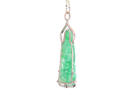 Jadeite Guan Yin Rose Gold