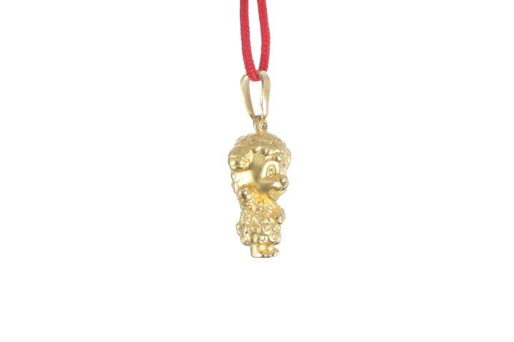 24K 3D Gold Ram Pendant