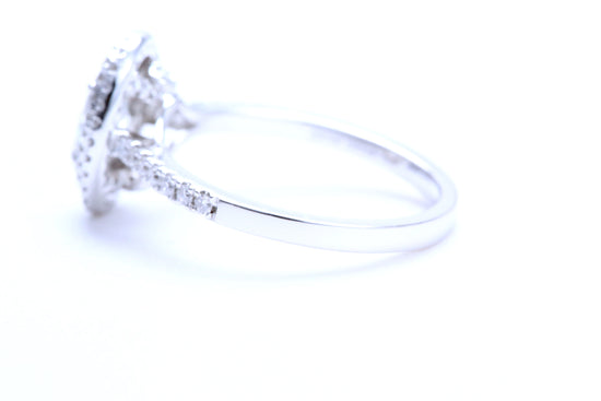 3/4 Carat Oval Shaped Engagement Ring