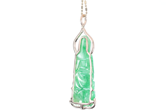 Jadeite Guan Yin Rose Gold