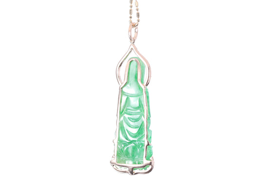 Jadeite Guan Yin Rose Gold