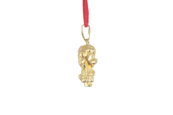 24K 3D Gold Ram Pendant