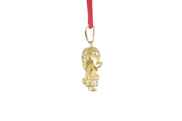 24K 3D Gold Ram Pendant