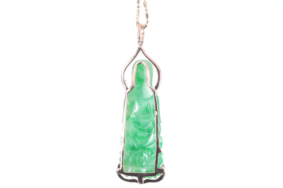 Jadeite Guan Yin Rose Gold