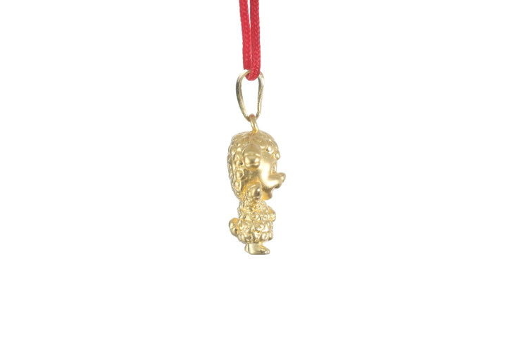 24K 3D Gold Ram Pendant