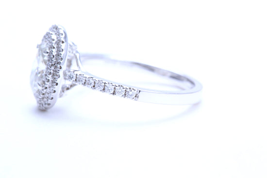 3/4 Carat Oval Shaped Engagement Ring