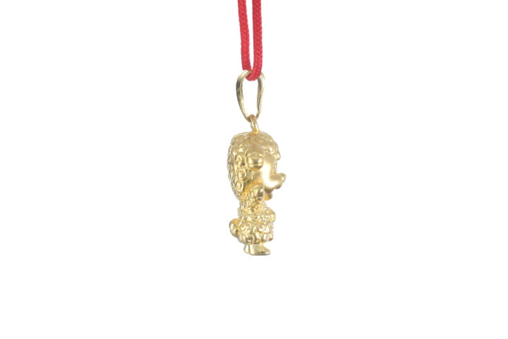 24K 3D Gold Ram Pendant