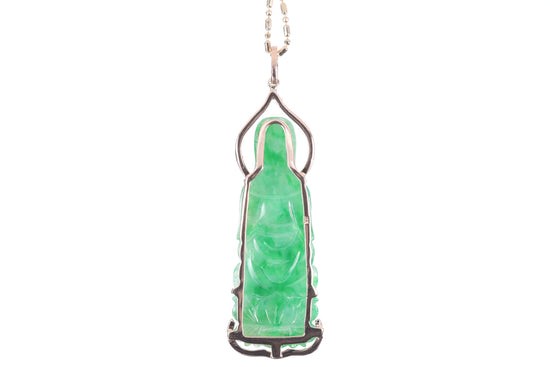 Jadeite Guan Yin Rose Gold