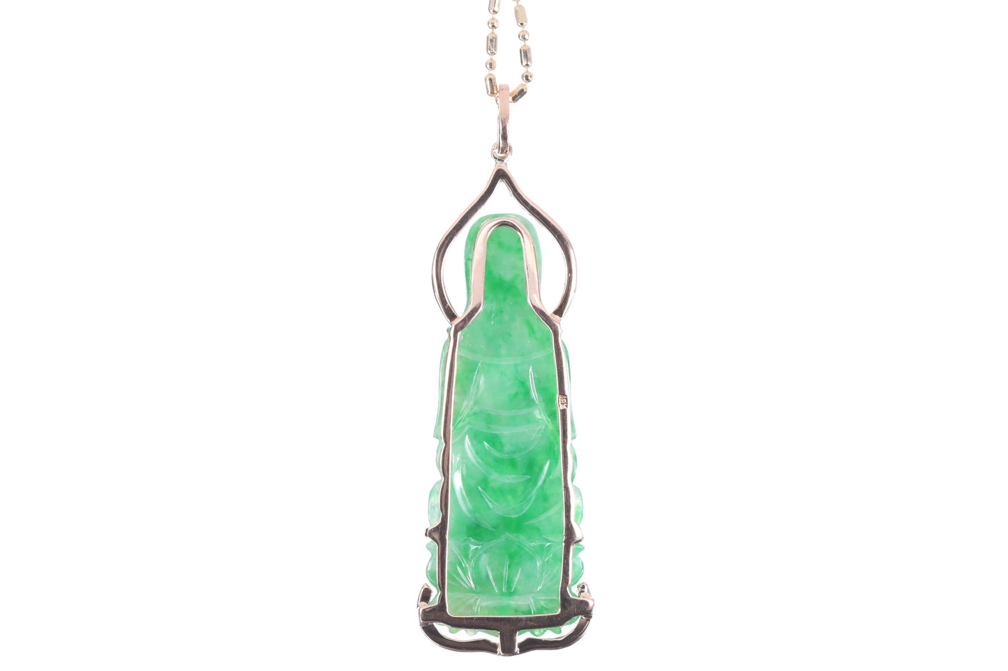 Jadeite Guan Yin Rose Gold