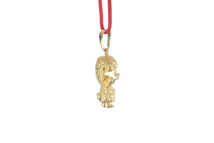 24K 3D Gold Ram Pendant