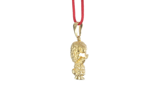 24K 3D Gold Ram Pendant