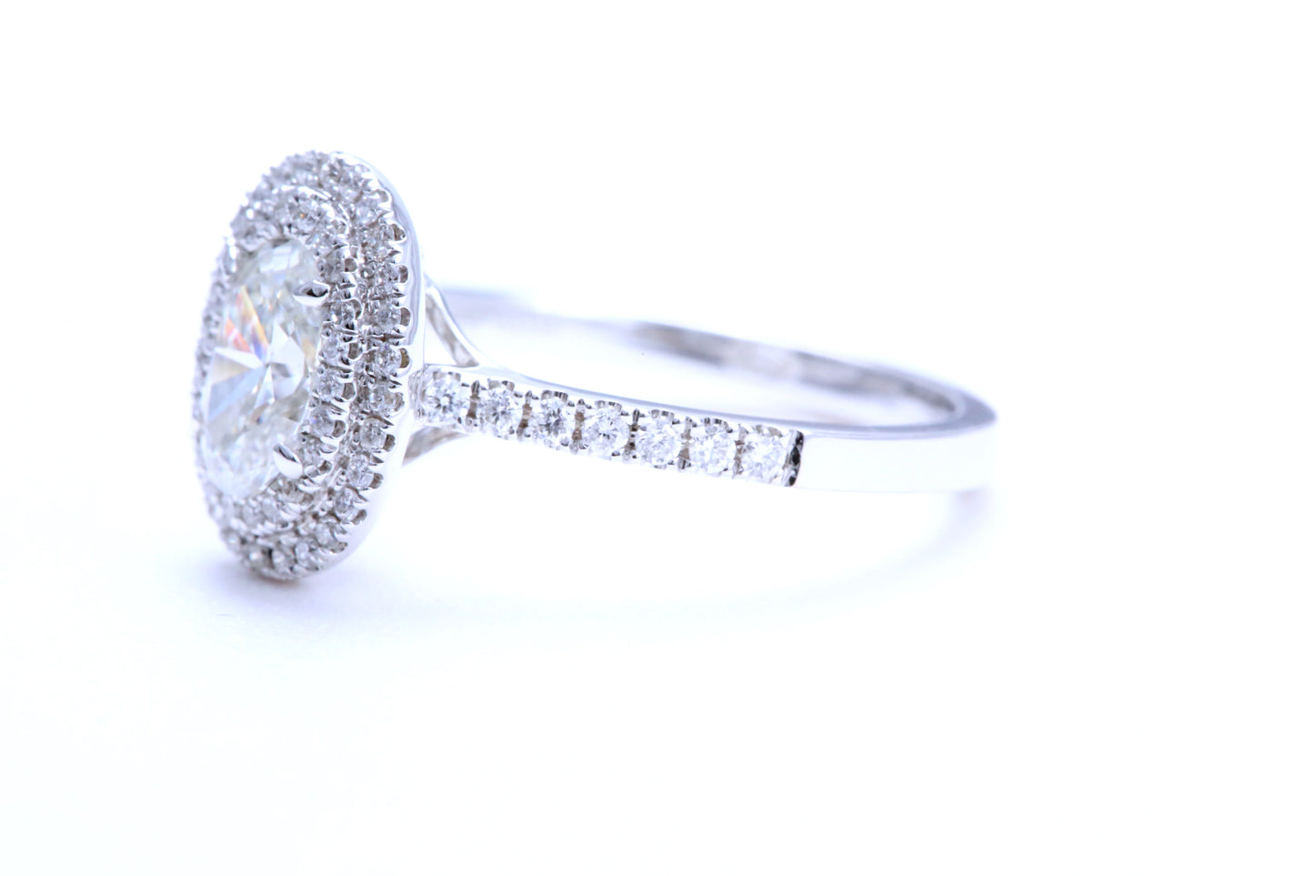 3/4 Carat Oval Shaped Engagement Ring