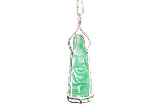 Jadeite Guan Yin Rose Gold