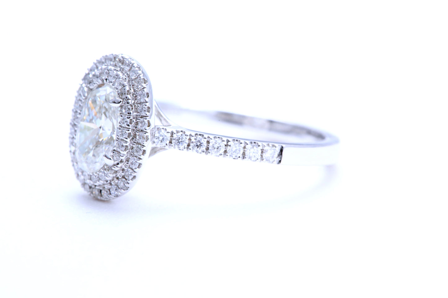 3/4 Carat Oval Shaped Engagement Ring