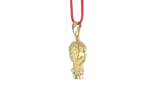 24K 3D Gold Ram Pendant