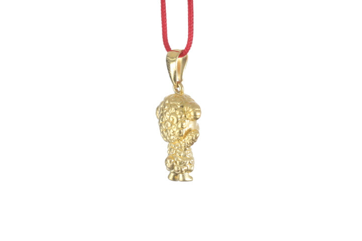 24K 3D Gold Ram Pendant