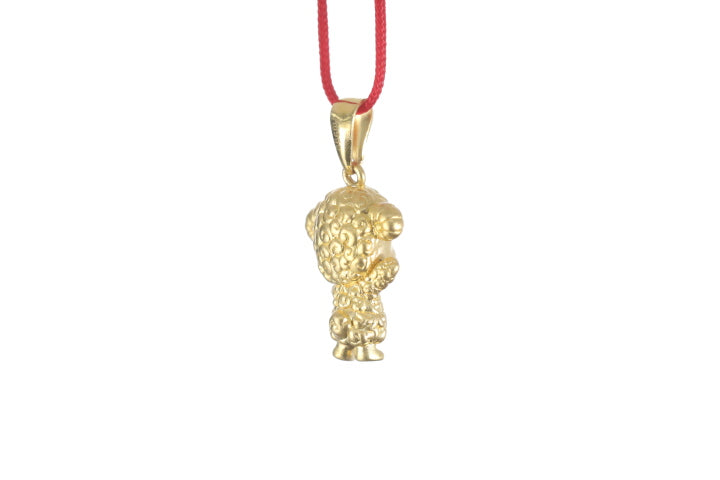 24K 3D Gold Ram Pendant